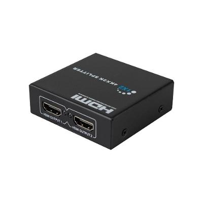 Divisor Hdmi Evus 2 Saidas X 1 Entrada 4k 3d Ouro 1,8m C-081