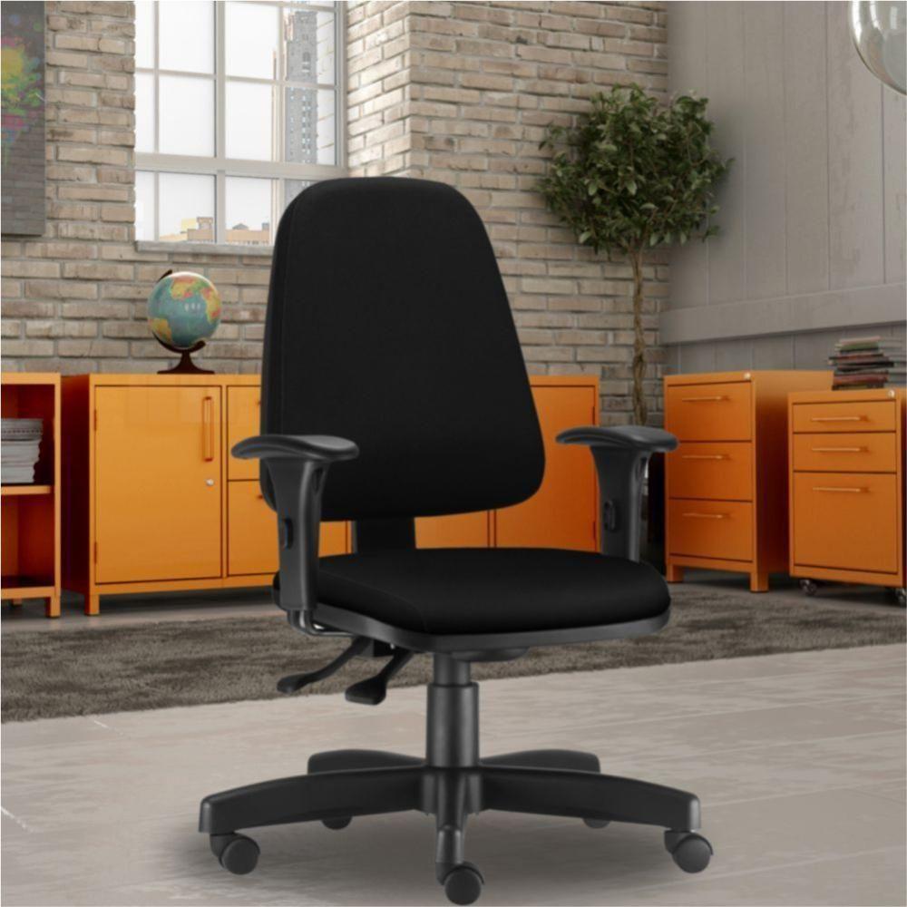 Cadeira Giratória Sky L02 Diretor Executiva Crepe Preto - 5