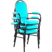 Kit Com 3 Cadeiras Para Auditório Linha Hotel Verde - 1