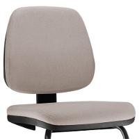 Kit 02 Cadeiras Para Escritório Job L02 Fixa Linho Bege