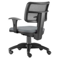 Kit 02 Cadeiras Giratórias Zip L02 Escritório Crepe Cinza - 2