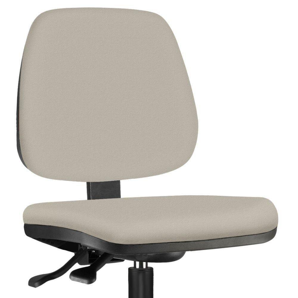 Kit 02 Cadeiras Caixa Alta Giratória Job L02 Suede Bege - 4