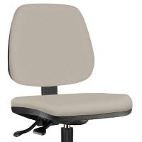 Kit 02 Cadeiras Caixa Alta Giratória Job L02 Suede Bege - 7