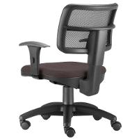 Kit 02 Cadeiras Giratórias Zip Executiva Escritório Marrom - 5