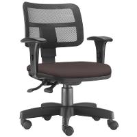 Kit 02 Cadeiras Giratórias Zip Executiva Escritório Marrom - 21
