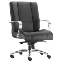 Cadeira De Escritório Diretor Executiva New Onix F02 Preto - 1