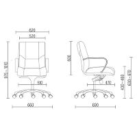 Cadeira De Escritório Diretor Executiva New Onix F02 Preto - 2