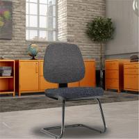 Cadeira Para Escritório Job L02 Fixa Linho Chumbo - 5