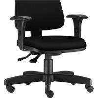 Kit 02 Cadeiras Giratória Sky Diretor Executiva Crepe Preto - 2