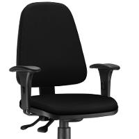 Kit 02 Cadeiras Giratória Sky Diretor Executiva Crepe Preto - 3