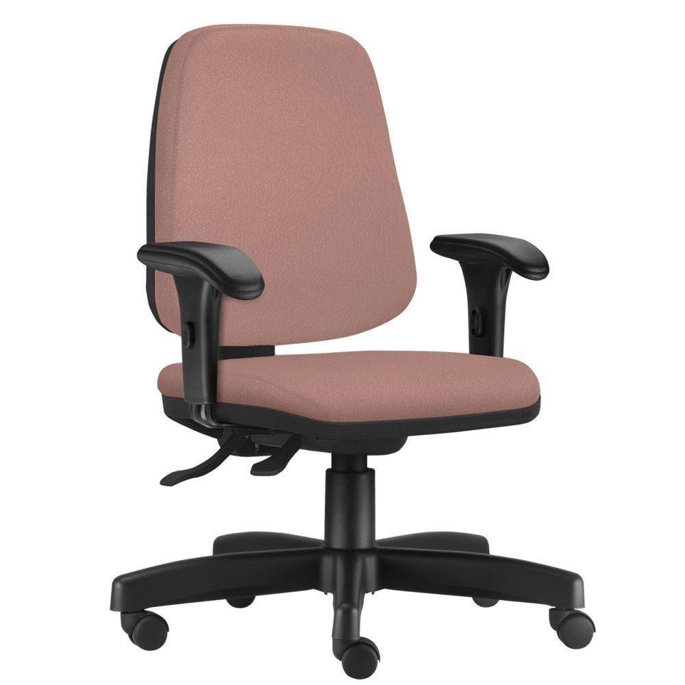 Kit 02 Cadeiras Giratórias Job Diretor Executiva Suede Rosê - 5