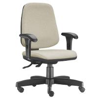 Kit 02 Cadeiras Giratórias Job Diretor Executiva Suede Bege - 4