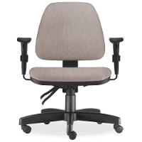 Kit 02 Cadeiras De Escritório Giratória Executiva Bege - 7