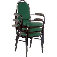 Kit Com 3 Cadeiras Para Auditório Linha Hotel Verde - 1