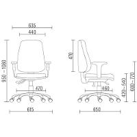 Cadeira Giratória Job Diretor Executiva Crepe Verde Musgo