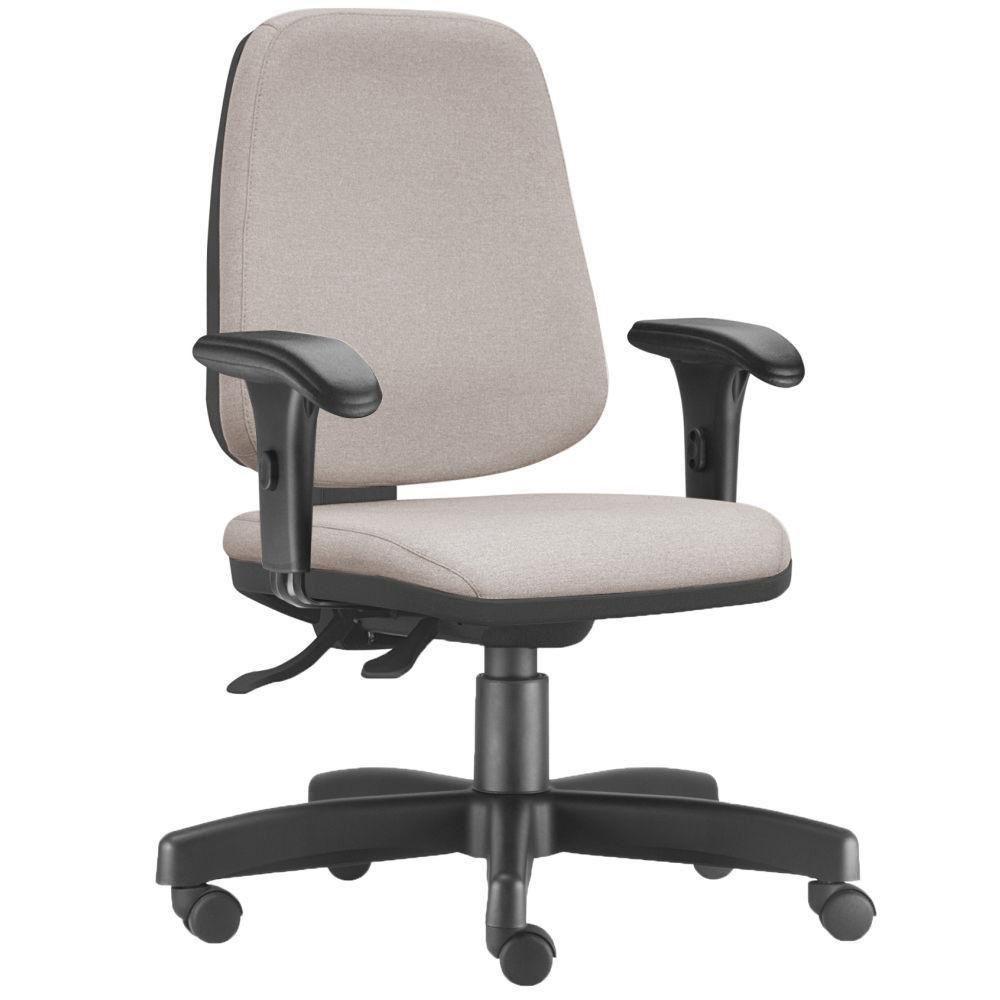 Cadeira Giratória Job L02 Diretor Executiva Linho Bege - 1