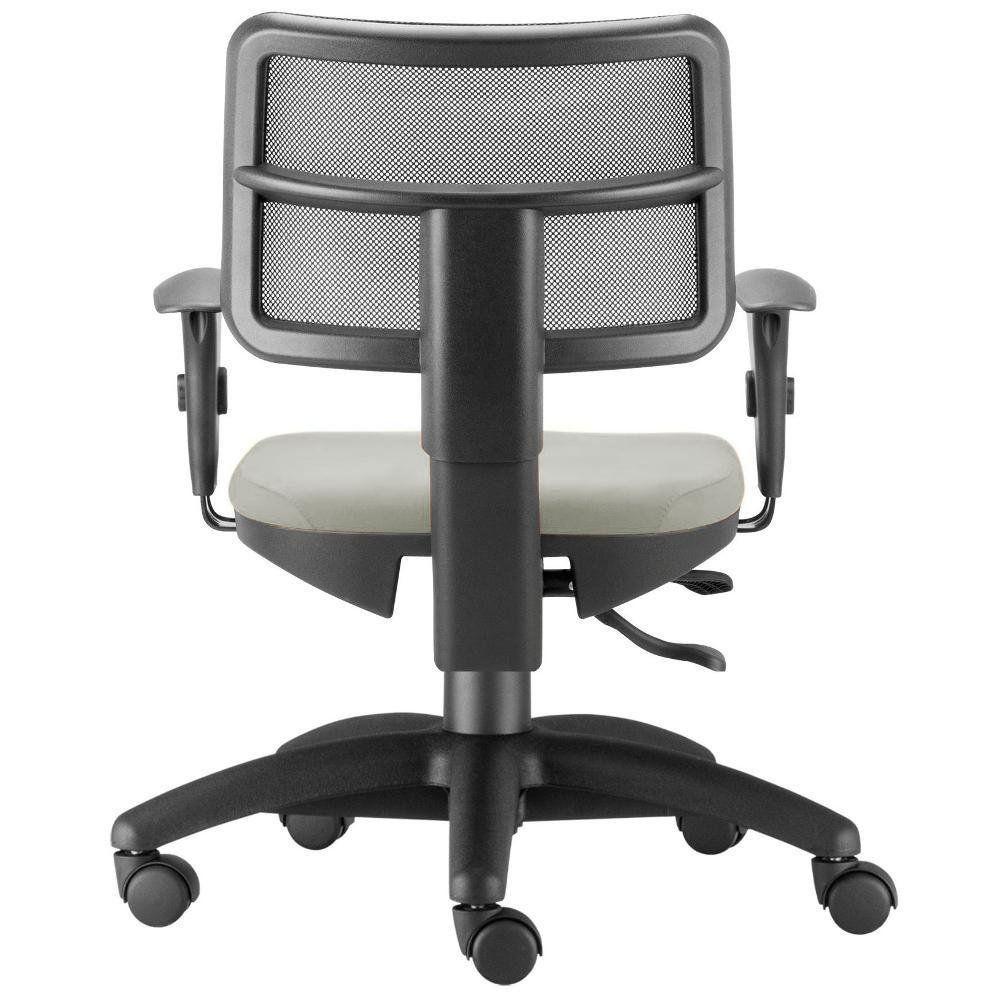 Kit 02 Cadeiras Giratórias Zip Executiva Escritório Bege - 4