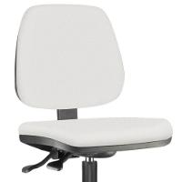 Cadeira Caixa Alta Giratória Job L02 Couro Sintético Branco - 3