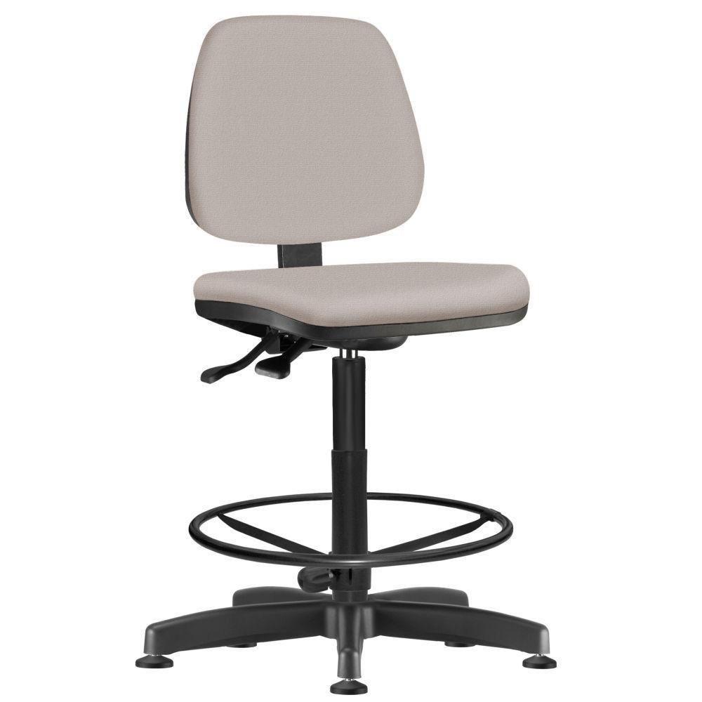 Cadeira Caixa Alta Giratória Job L02 Linho Bege - 1