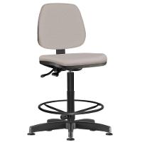 Cadeira Caixa Alta Giratória Job L02 Linho Bege - 1