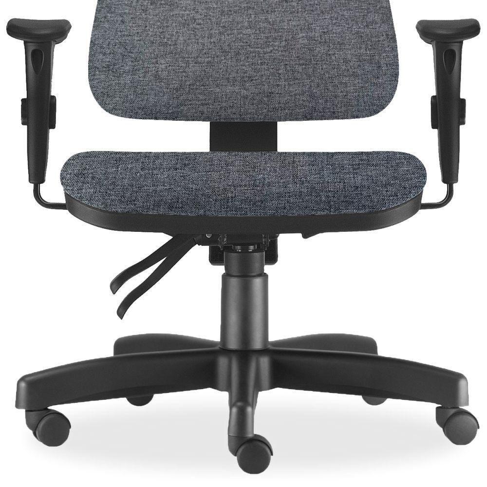 Kit 02 Cadeiras De Escritório Giratória Executiva Chumbo - 2