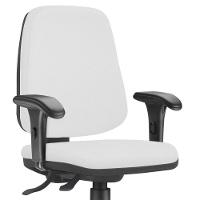 Cadeira Job L02 Diretor Executiva Couro Sintético Branco