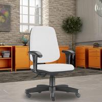 Cadeira Job L02 Diretor Executiva Couro Sintético Branco - 5