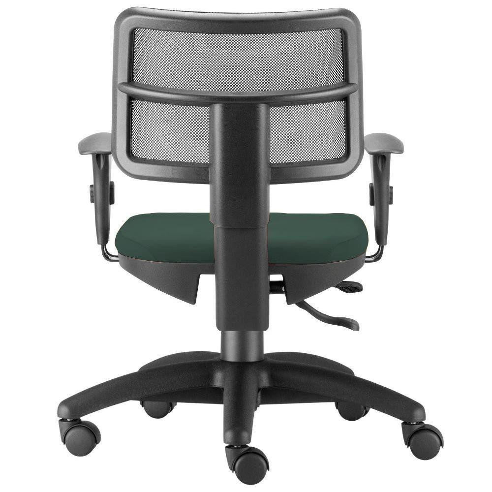 Cadeira Giratória Zip L02 Escritório Crepe Verde Musgo - 4