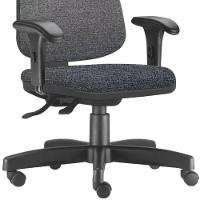 Cadeira Giratória Job L02 Diretor Executiva Linho Chumbo - 5