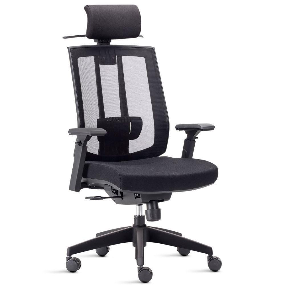 Cadeira De Escritório Presidente Executiva Song F02 Preto - 1