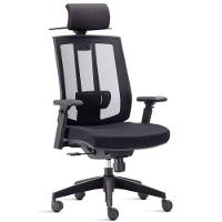 Cadeira De Escritório Presidente Executiva Song F02 Preto - 1