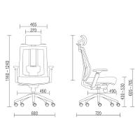 Cadeira De Escritório Presidente Executiva Song F02 Preto - 3