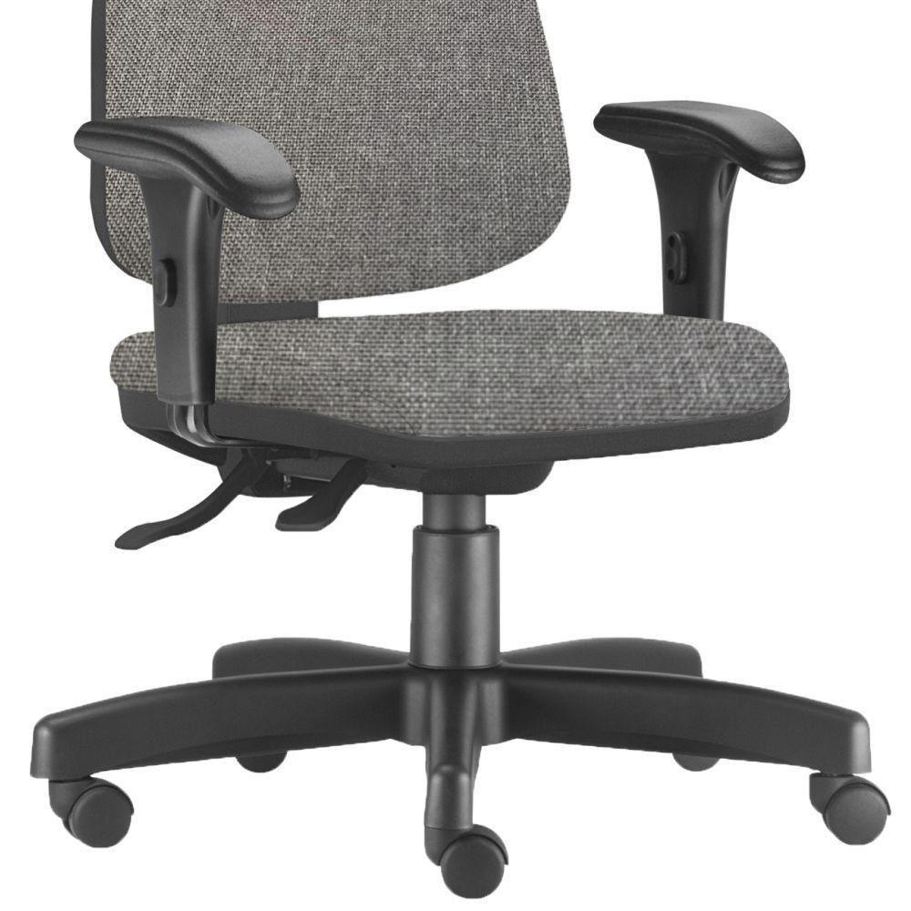 Kit 2 Cadeiras Giratórias Job Diretor Cinza Escuro - 2