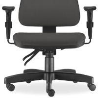 Cadeira De Escritório Giratória Executiva Crepe Cinza