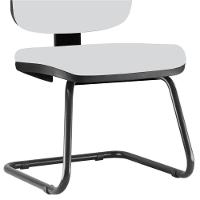 Kit 2 Cadeiras Para Escritório Job Fixa Branco - 2