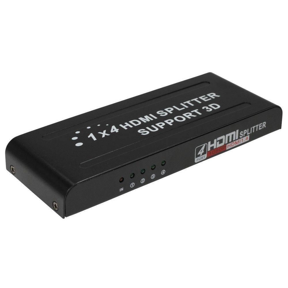 Distribuidor Hdmi Splitter 1x4 Divisor 4 Portas Ps3 Xbox Sky - 6