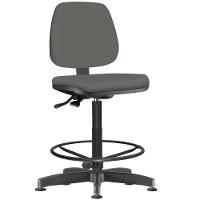 Kit 2 Cadeiras Caixa Alta Giratória Job Cinza - 5