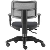 Cadeira Giratória Zip L02 Escritório Couro Sintético Preto - 6