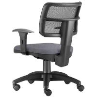 Kit 02 Cadeiras Giratória Zip Executiva Escritório Cinza - 2