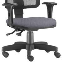 Kit 02 Cadeiras Giratória Zip Executiva Escritório Cinza - 3