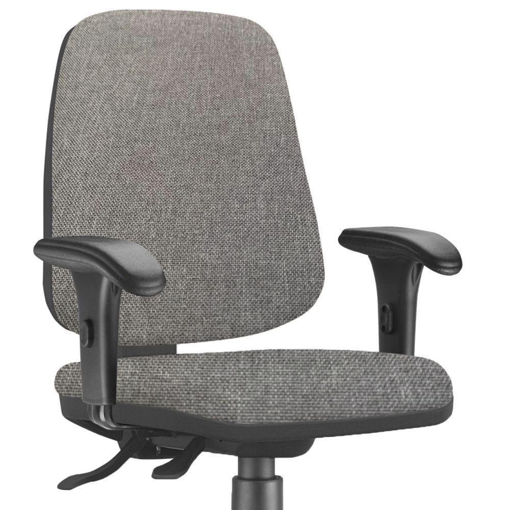 Cadeira Giratória Job Diretor Executiva Linho Cinza Escuro - 4