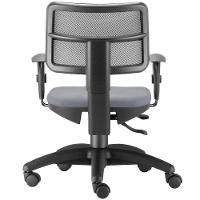 Kit 02 Cadeirass Zip L02 Escritório Couro Sintético Cinza - 3