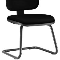 Kit 02 Cadeiras Para Escritório Sky L02 Fixa Crepe Preto - 2