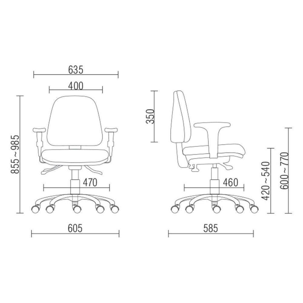 Cadeira De Escritório Giratória Executiva Ergonômica Rosê - 2
