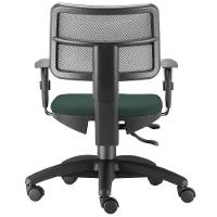 Kit 2 Cadeiras Giratórias Zip Escritório Crepe Verde Musgo