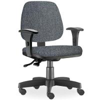 Kit 2 Cadeiras De Escritório Giratória Job Chumbo