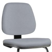 Kit 2 Cadeiras Para Escritório Job Fixa Cinza - 3