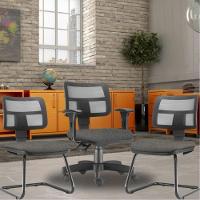 Kit Cadeira De Escritório E 2 Cadeiras Cinza Escuro - 6