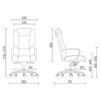 Kit Cadeira De Escritório Com 2 Cadeiras Fixas Preto - 3