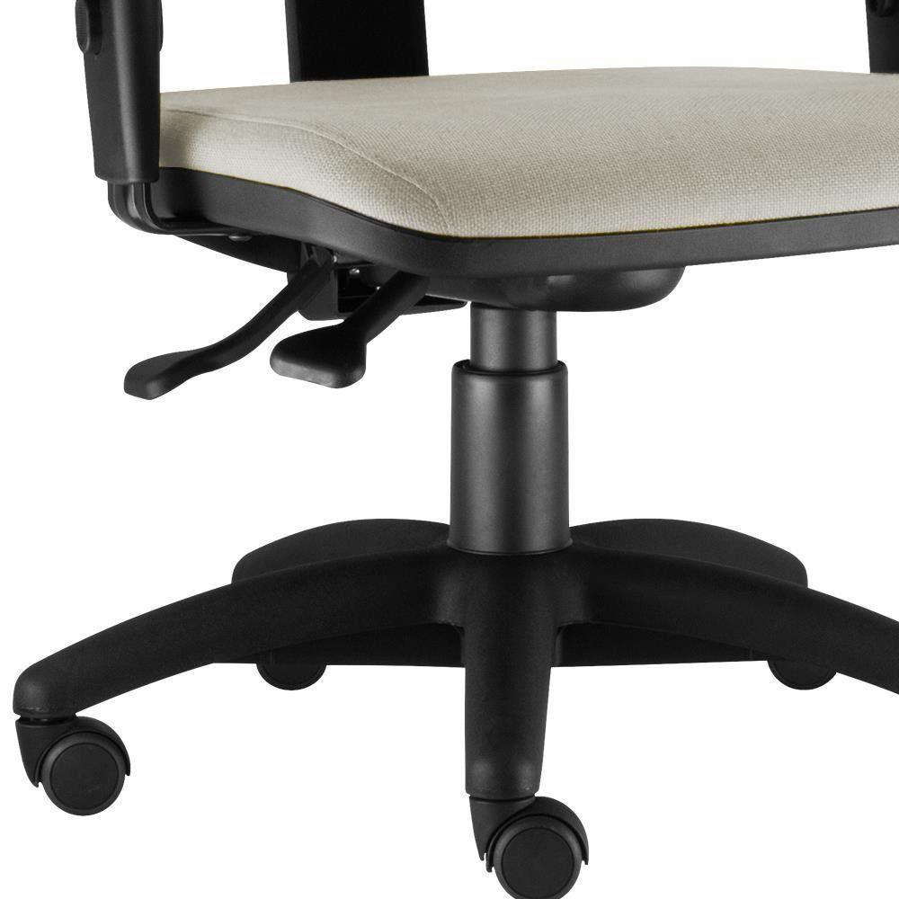 Kit 02 Cadeiras Giratória Job Executiva Ergonomica Bege - 4